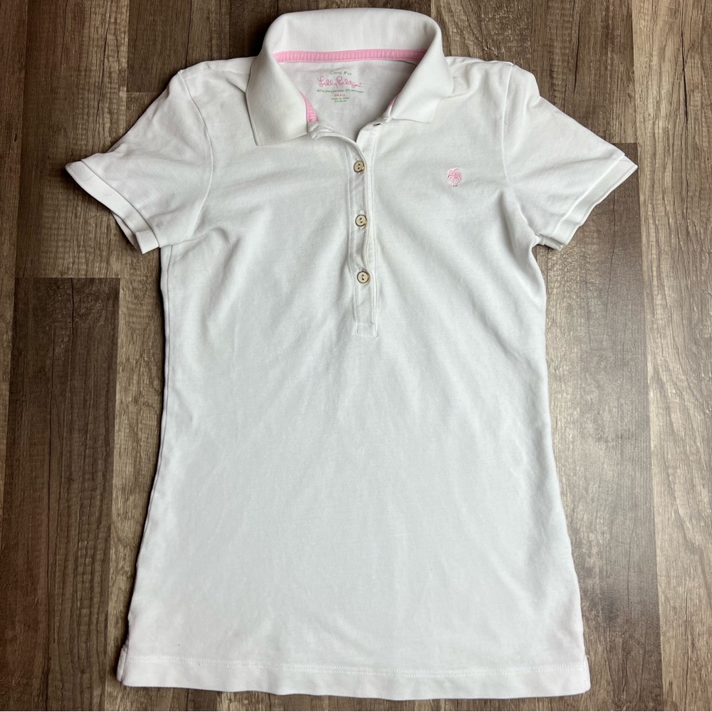 Lilly Pulitzer Womens Size Small Chic Fit Short Sleeve Polo